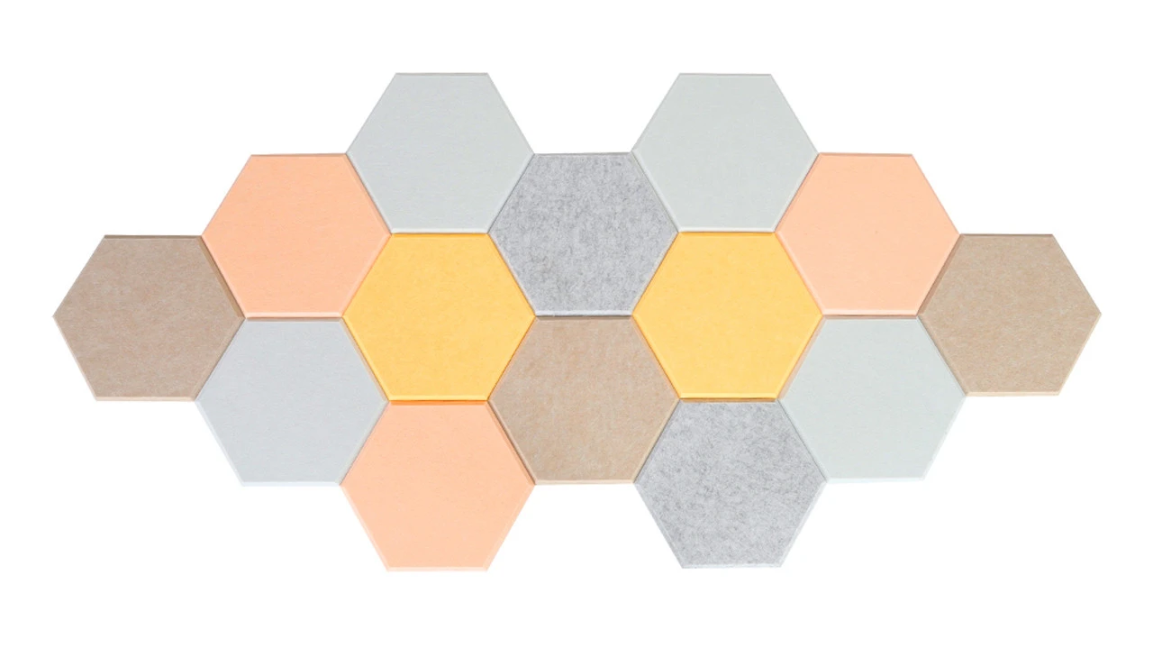 Planeo HexaWall - Akustik Filzpaneel Camel 30 X 26 Cm 3 Planeo HexaWall - Akustik Filzpaneel Camel 30 X 26 Cm – Bild 3
