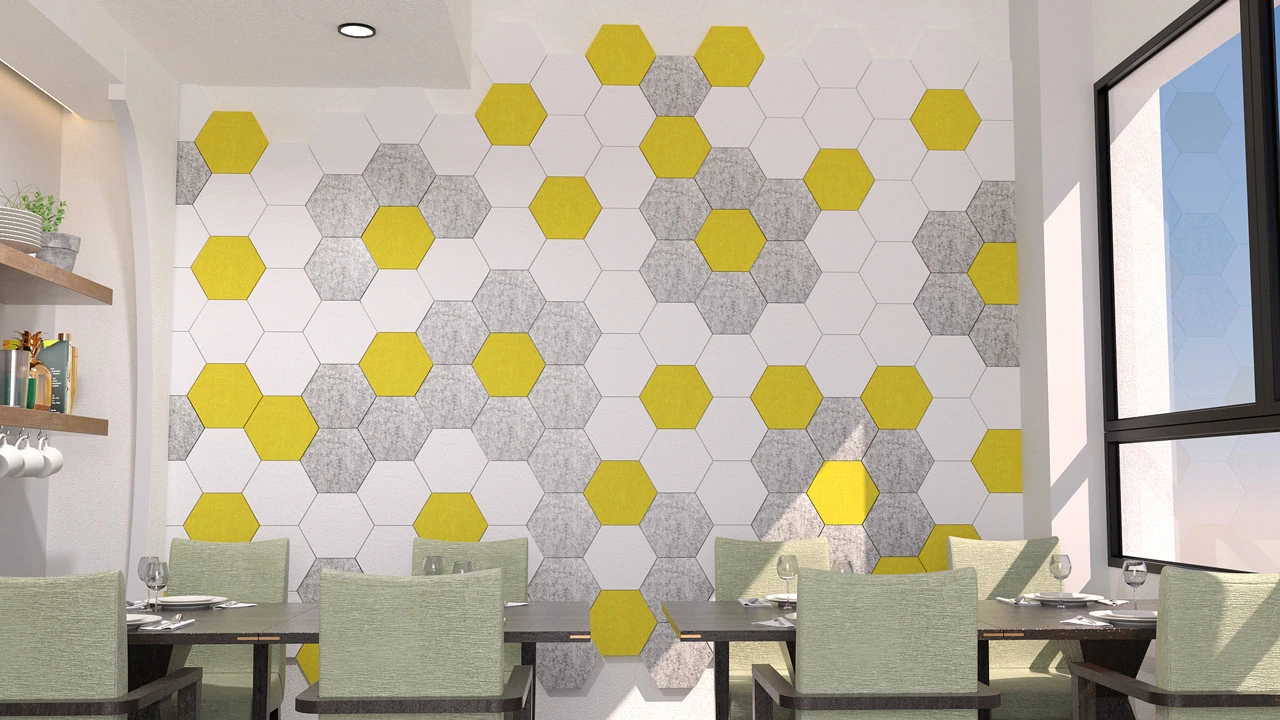 Planeo HexaWall - Akustik Filzpaneel Camel 30 X 26 Cm 2 Planeo HexaWall - Akustik Filzpaneel Camel 30 X 26 Cm – Bild 2