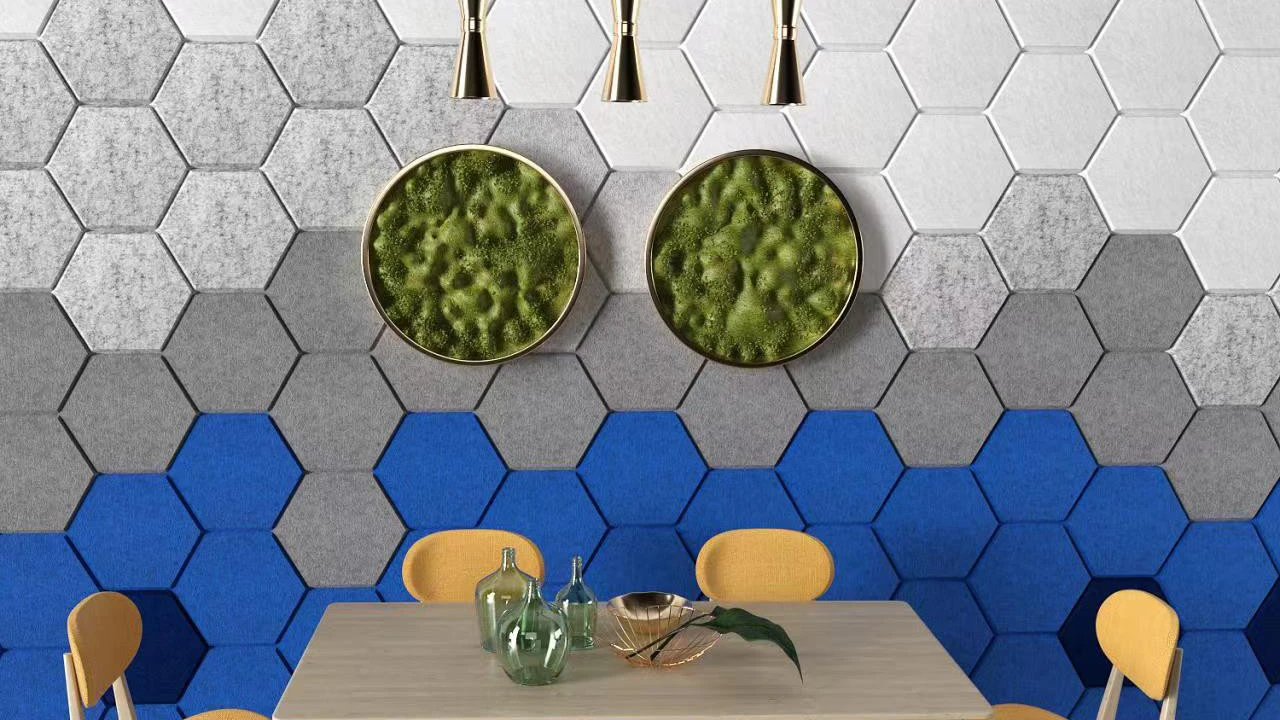 Planeo HexaWall - Akustik Filzpaneel Sesam 30 X 26 Cm 2 Planeo HexaWall - Akustik Filzpaneel Sesam 30 X 26 Cm – Bild 2