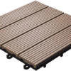 Planeo WPC-Terrassenfliese Braun 30x30 Cm - 6 Stk