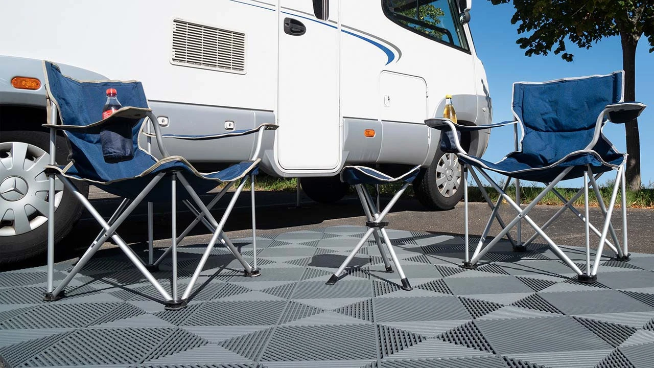 Planeo Klickfliese Classic - Dunkelgrau 2 Planeo Klickfliese Classic - Dunkelgrau – Bild 2