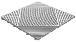 Planeo Klickfliese Classic - Weiß-Alu