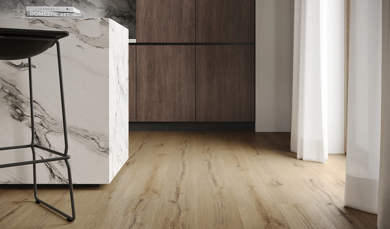 Planeo Klick Vinyl - Rigid Risseiche Hell | Wasserfest (RS7334) 4 Planeo Klick Vinyl - Rigid Risseiche Hell | Wasserfest (RS7334) – Bild 4