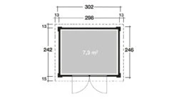 Planeo Gartenhaus - Systemhaus Venlo Titangrau 21 Planeo Gartenhaus - Systemhaus Venlo Titangrau -Planeo Klick Deutschland Verkaufs-Shop 819220 3 1