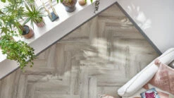 Planeo Klick Vinyl - Objekt Herringbone Eiche Medi (EFH-177)