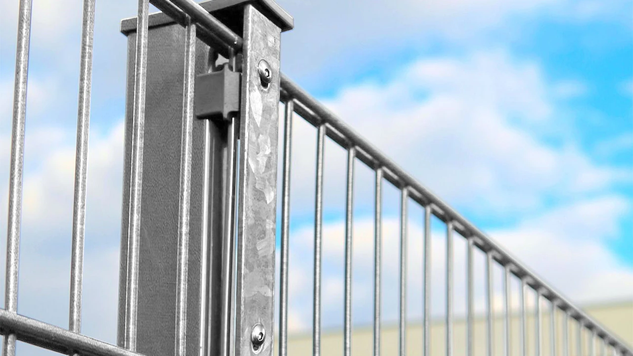 Doppelstabmattenzaun Leicht 6/5/6 Feuerverzinkt 1 Doppelstabmattenzaun Leicht 6/5/6 Feuerverzinkt