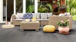 Komplett-Set Planeo Autentica Massivdiele Co-Ex Holzstruktur Basaltgrau -Planeo Klick Deutschland Verkaufs-Shop eva wpc terrasse basaltgrau neu 2