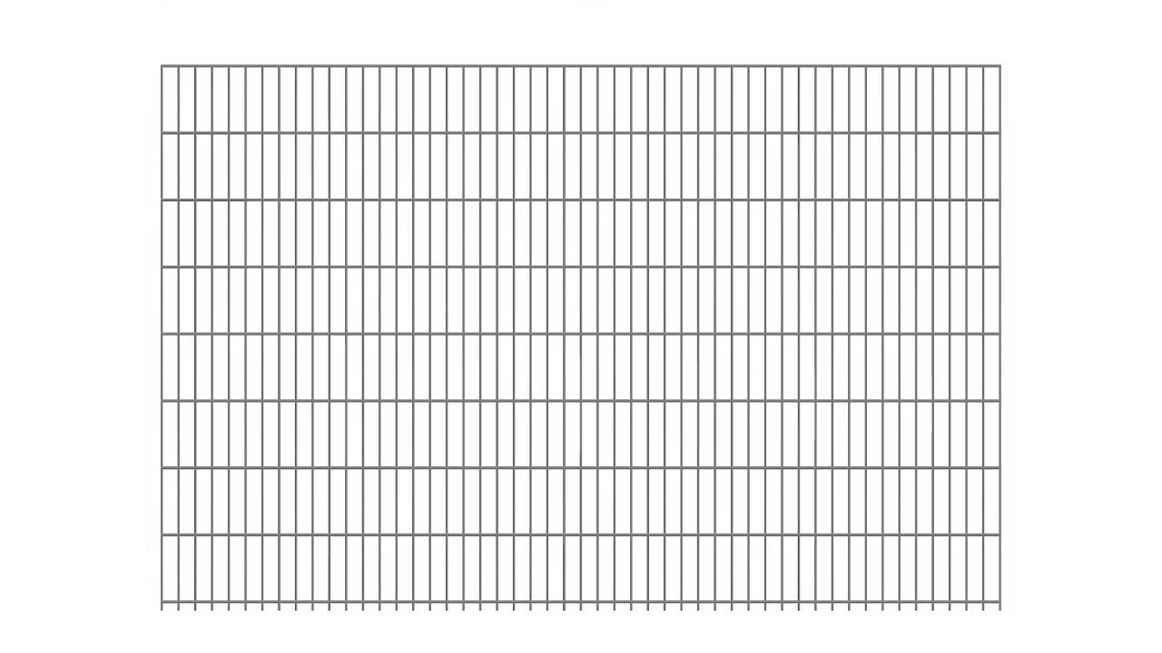 Doppelstabmattenzaun Leicht 6/5/6 Feuerverzinkt 4 Doppelstabmattenzaun Leicht 6/5/6 Feuerverzinkt – Bild 4