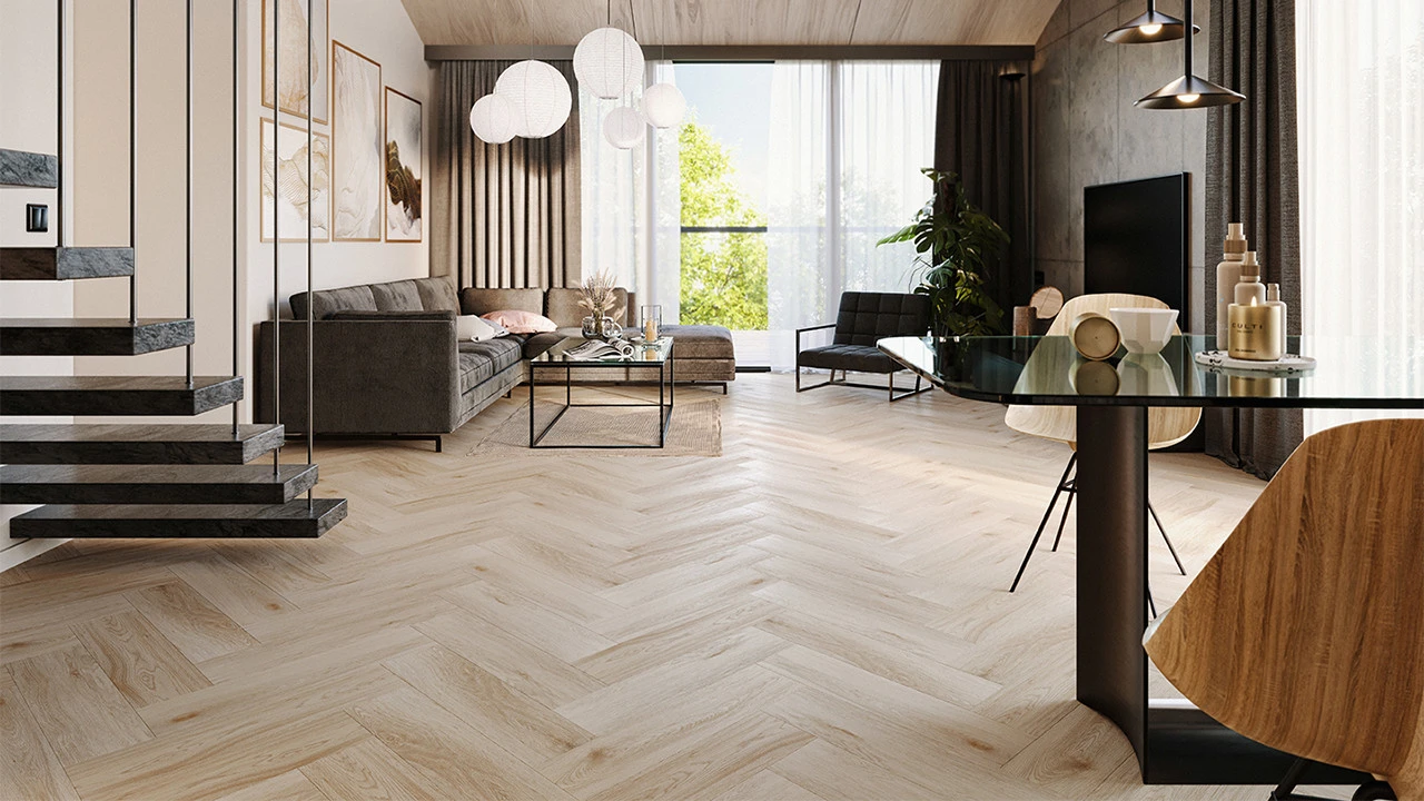 Planeo Klick Vinyl - Objekt Herringbone Eiche Arrowhead (EFH-158) 1 Planeo Klick Vinyl - Objekt Herringbone Eiche Arrowhead (EFH-158)