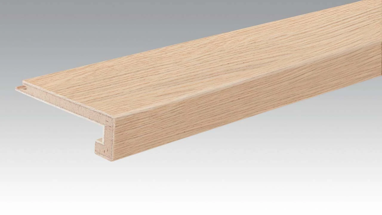 Planeo Treppenkantenprofil Aus Parkett U-Profil - Authentica Oak Crema White 1 Planeo Treppenkantenprofil Aus Parkett U-Profil - Authentica Oak Crema White