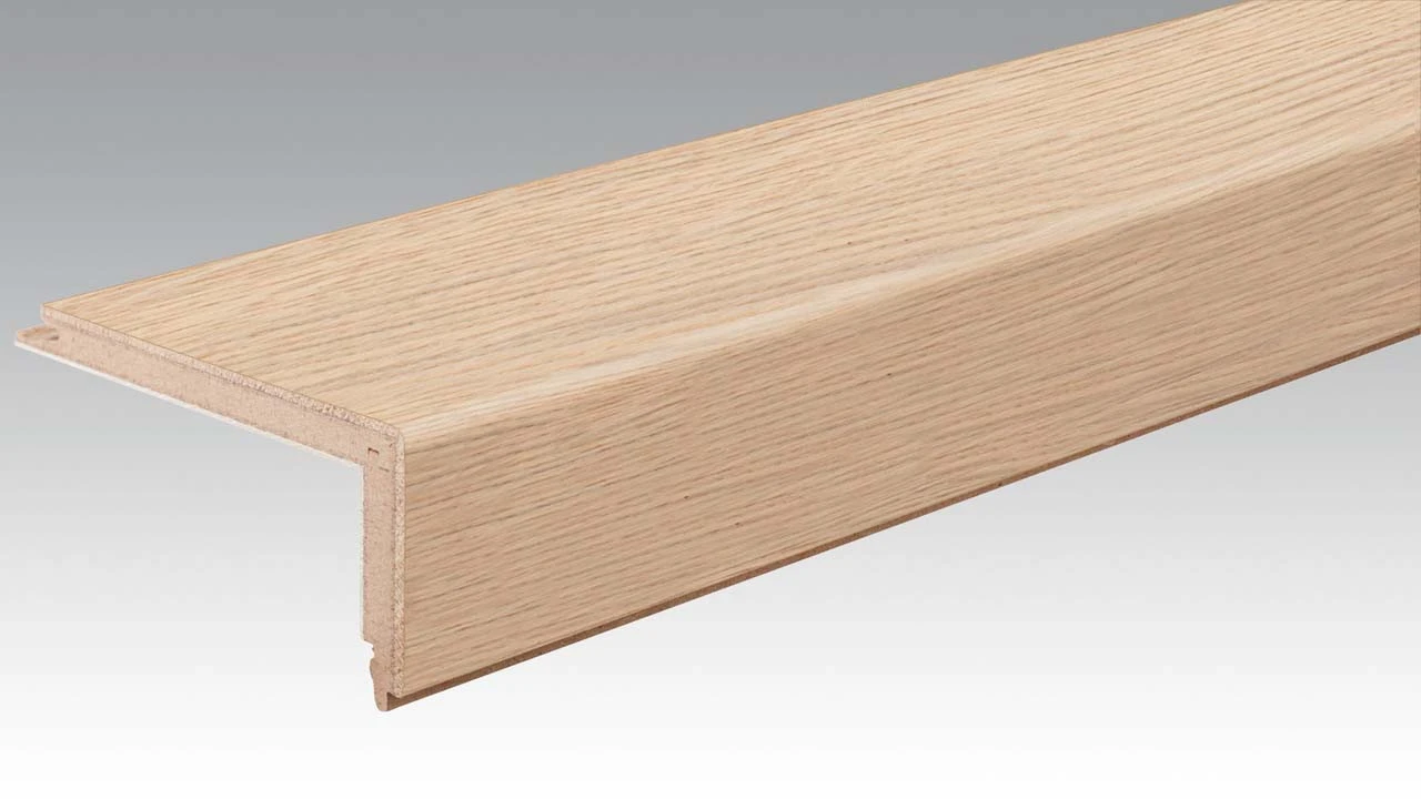 Planeo Treppenkantenprofil Aus Parkett L-Profil - Authentica Oak Crema White 1 Planeo Treppenkantenprofil Aus Parkett L-Profil - Authentica Oak Crema White