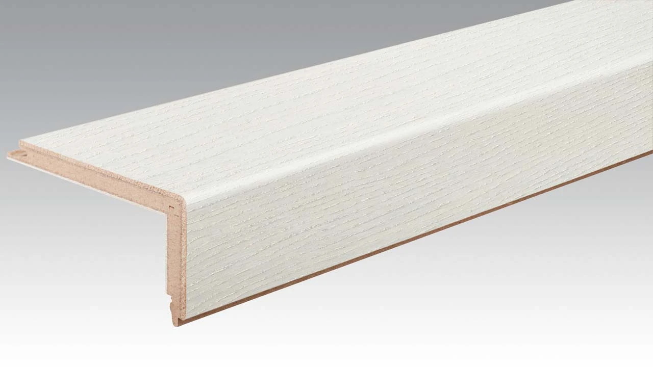 Planeo Treppenkantenprofil Aus Parkett L-Profil - Harmonia Oak Arctic White 1 Planeo Treppenkantenprofil Aus Parkett L-Profil - Harmonia Oak Arctic White