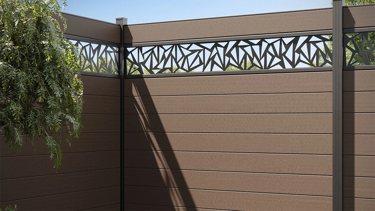 Planeo Gardence BPC-Zaun - Mocca Brown Designeinsatz Optional 180 X 180 Cm 5 Planeo Gardence BPC-Zaun - Mocca Brown Designeinsatz Optional 180 X 180 Cm – Bild 5