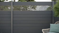 Planeo Gardence BPC-Zaun - Anthracite Designeinsatz Optional 180 X 180 Cm -Planeo Klick Deutschland Verkaufs-Shop pz153600010 planeo gardence wpc zaun anthrazitgrau 180 x 180 cm 06 5