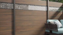 Planeo Gardence BPC-Zaun XL - Walnut Co-ex Designeinsatz Optional 180 X 180 Cm 9 Planeo Gardence BPC-Zaun XL - Walnut Co-ex Designeinsatz Optional 180 X 180 Cm -Planeo Klick Deutschland Verkaufs-Shop pz161100014 6 5