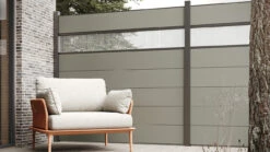 Planeo Gardence BPC-Zaun XL - Grey Designeinsatz Optional 180 X 180 Cm -Planeo Klick Deutschland Verkaufs-Shop pz161100020 3 5