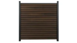 Planeo Gardence BPC-Rhombus-Steckzaun - Walnuss Co-extrudiert 180 X 180 Cm