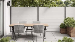 Planeo Envoy - Gartenzaun Hellgrau Antik