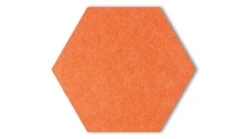 Planeo HexaWall - Akustik Filzpaneel Orange 30 X 26 Cm