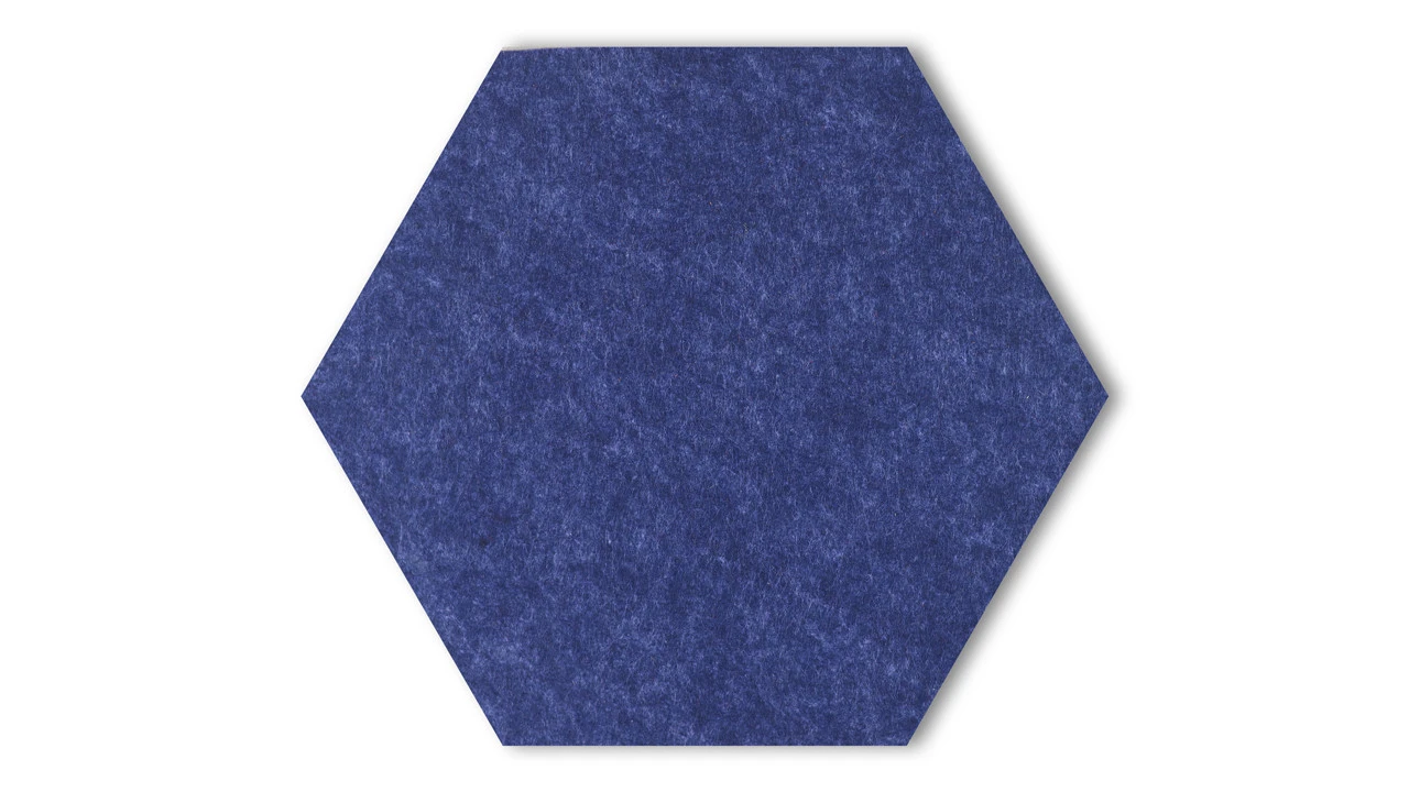 Planeo HexaWall - Akustik Filzpaneel Cyan 30 X 26 Cm 1 Planeo HexaWall - Akustik Filzpaneel Cyan 30 X 26 Cm