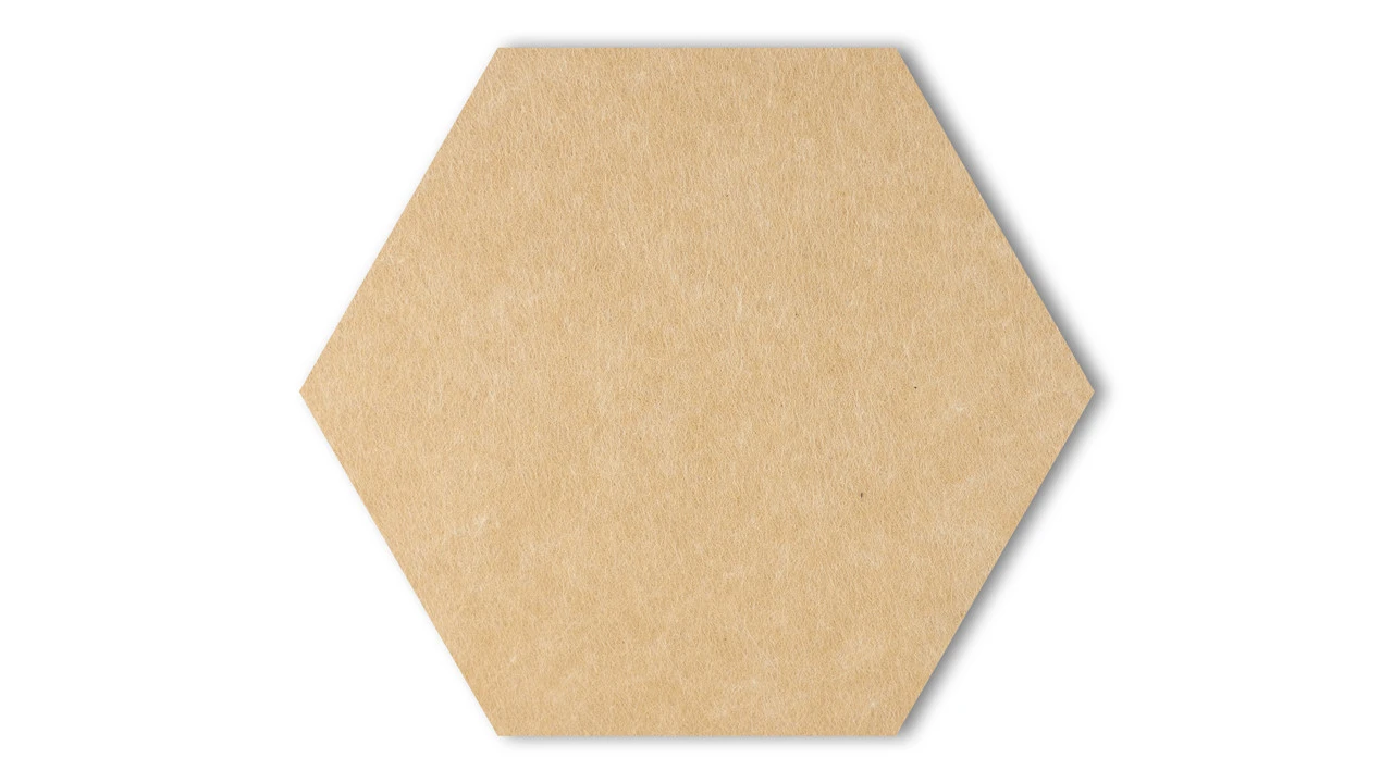 Planeo HexaWall - Akustik Filzpaneel Beige 30 X 26 Cm 1 Planeo HexaWall - Akustik Filzpaneel Beige 30 X 26 Cm