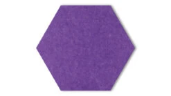 Planeo HexaWall - Akustik Filzpaneel Violett 30 X 26 Cm